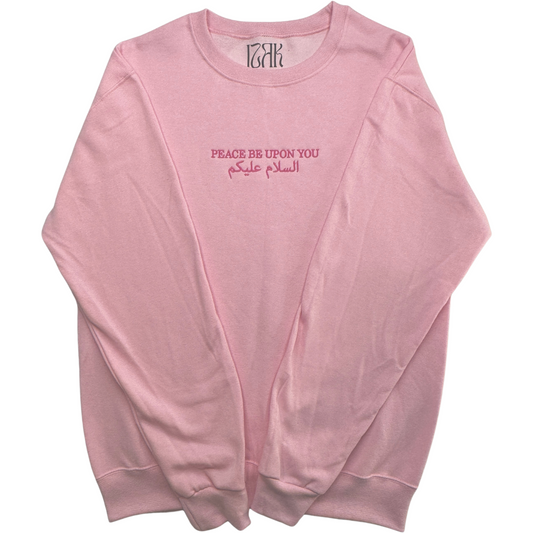 Peace Be Upon You - Embroidered - Pink